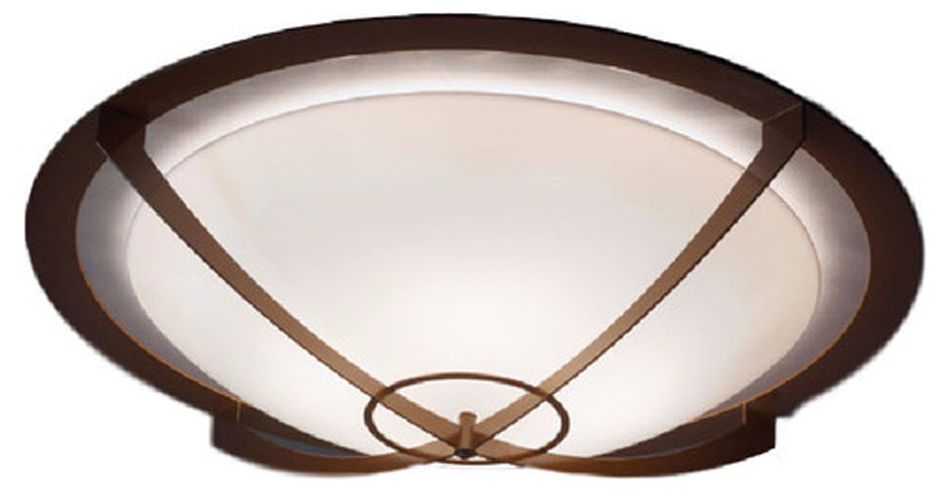 UltraLights Synergy 18"W Bronze Univeral LED Ceiling Light Made to Ord
