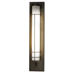 UltraLights Synergy 23"H Cast Bronze and Opal LED Outdoor Wall Light