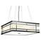 UltraLights Tambour 24" Wide Dark Iron 46.9W LED Pendant Light