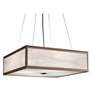 UltraLights Tambour 24"W Bronze Caramel 33.6W LED Pendant Light