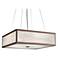 UltraLights Tambour 24"W Bronze Caramel 33.6W LED Pendant Light