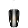 UltraLights Vasi 12" Wide Black Pearl LED Retrofit Mini Pendant