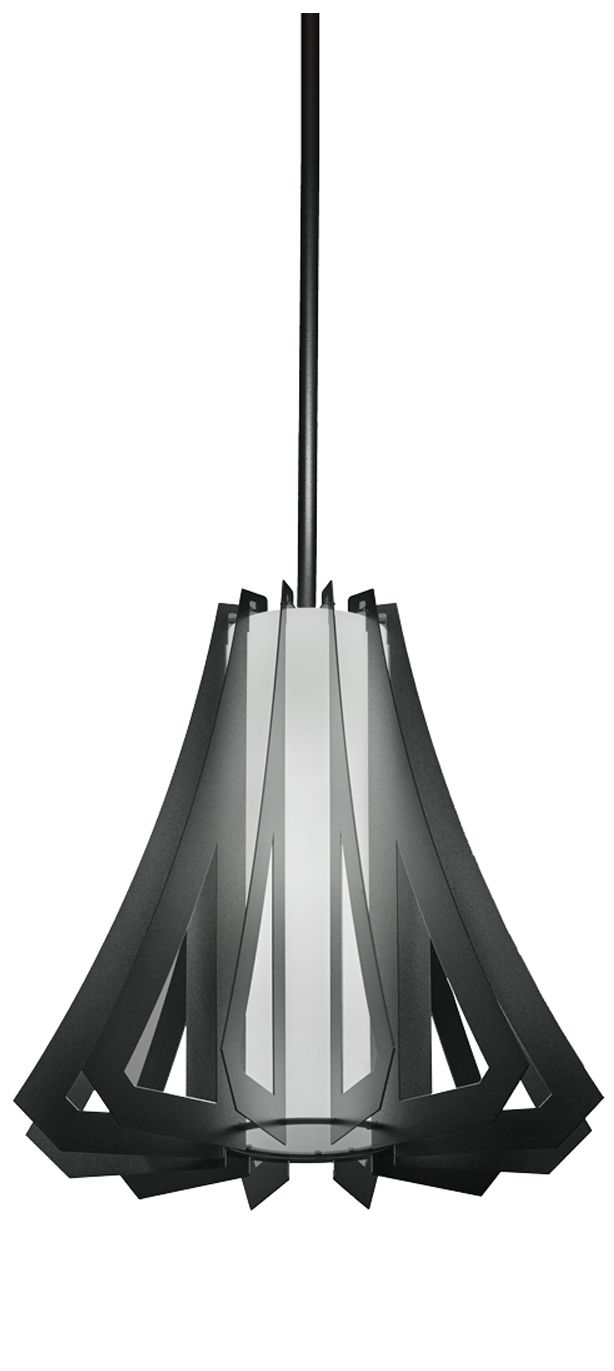 UltraLights Vasi 14 1/2"W Dark Iron LED Pendant Light Made to Order