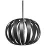 UltraLights Vasi 17" Wide Dark Iron LED Retrofit Pendant Light