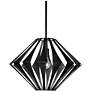 UltraLights Vasi 18" Wide Black LED Retrofit Pendant Light