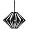 UltraLights Vasi 18" Wide Black LED Retrofit Pendant Light