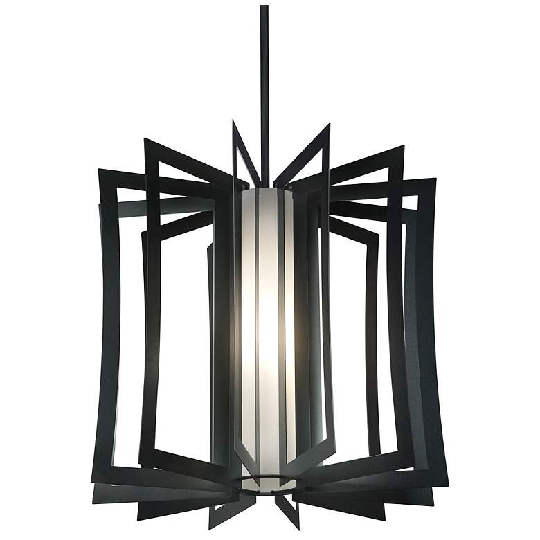 Image 1 UltraLights Vasi 20" Wide Black LED Retrofit Pendant Light