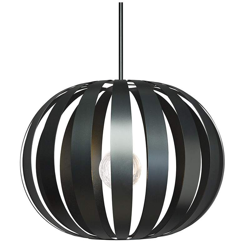 Image 1 UltraLights Vasi 23 3/4" Wide Black Pendant Light
