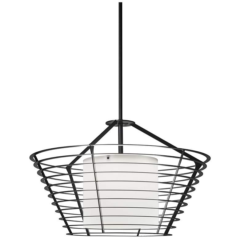 Image 1 UltraLights Vasi 24" Wide Black 0-10V LED Pendant Light