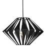UltraLights Vasi 24" Wide Black Pearl LED Retrofit Pendant Light