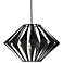 UltraLights Vasi 24" Wide Black Pearl LED Retrofit Pendant Light