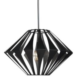 UltraLights Vasi 24" Wide Black Pearl LED Retrofit Pendant Light