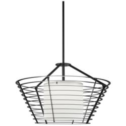 UltraLights Vasi 24" Wide Black Triac LED Pendant Light