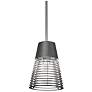 UltraLights Vasi 7 1/2" Wide Satin Pewter LED Retrofit Mini Pendant
