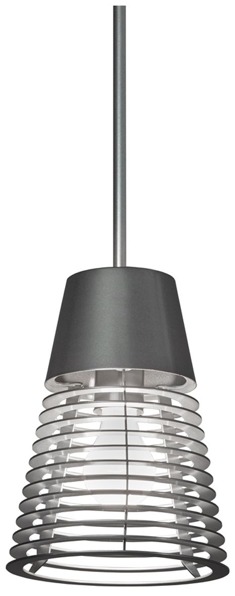 UltraLights Vasi 7 1/2"W Satin Pewter LED Mini Pendant Made to Order