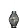 UltraLights Vasi 8 1/2" Wide Smoked Silver LED Retrofit Mini Pendant