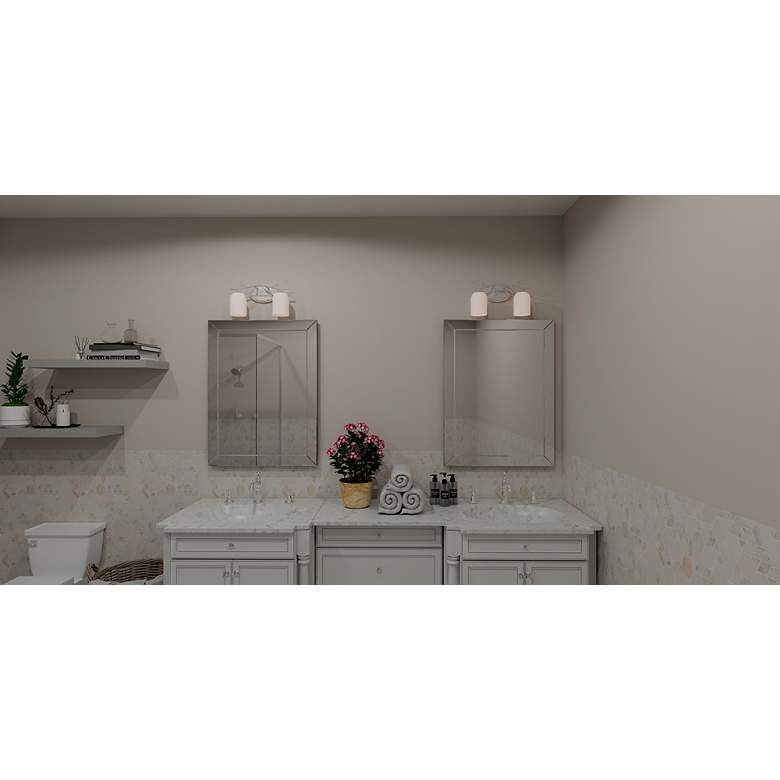 Image 3 Ulysses 2-Light Brushed Nickel Bath Light more views