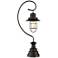 Ulysses Oil-Rubbed Bronze Industrial Lantern Desk Lamp with USB Dimmer