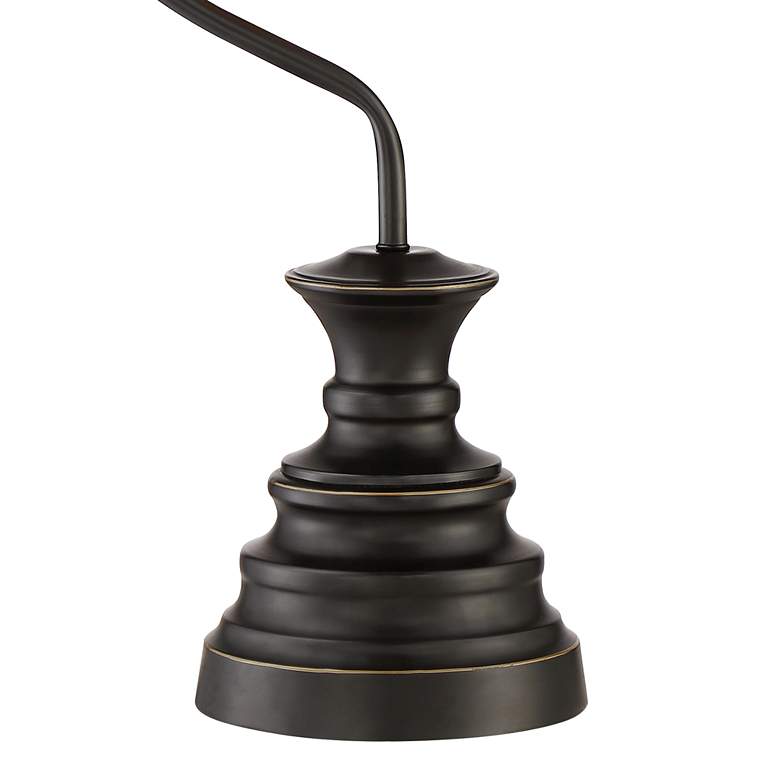 Ulysses Oil-Rubbed Bronze Industrial Lantern Desk Lamp with USB Dimmer more views