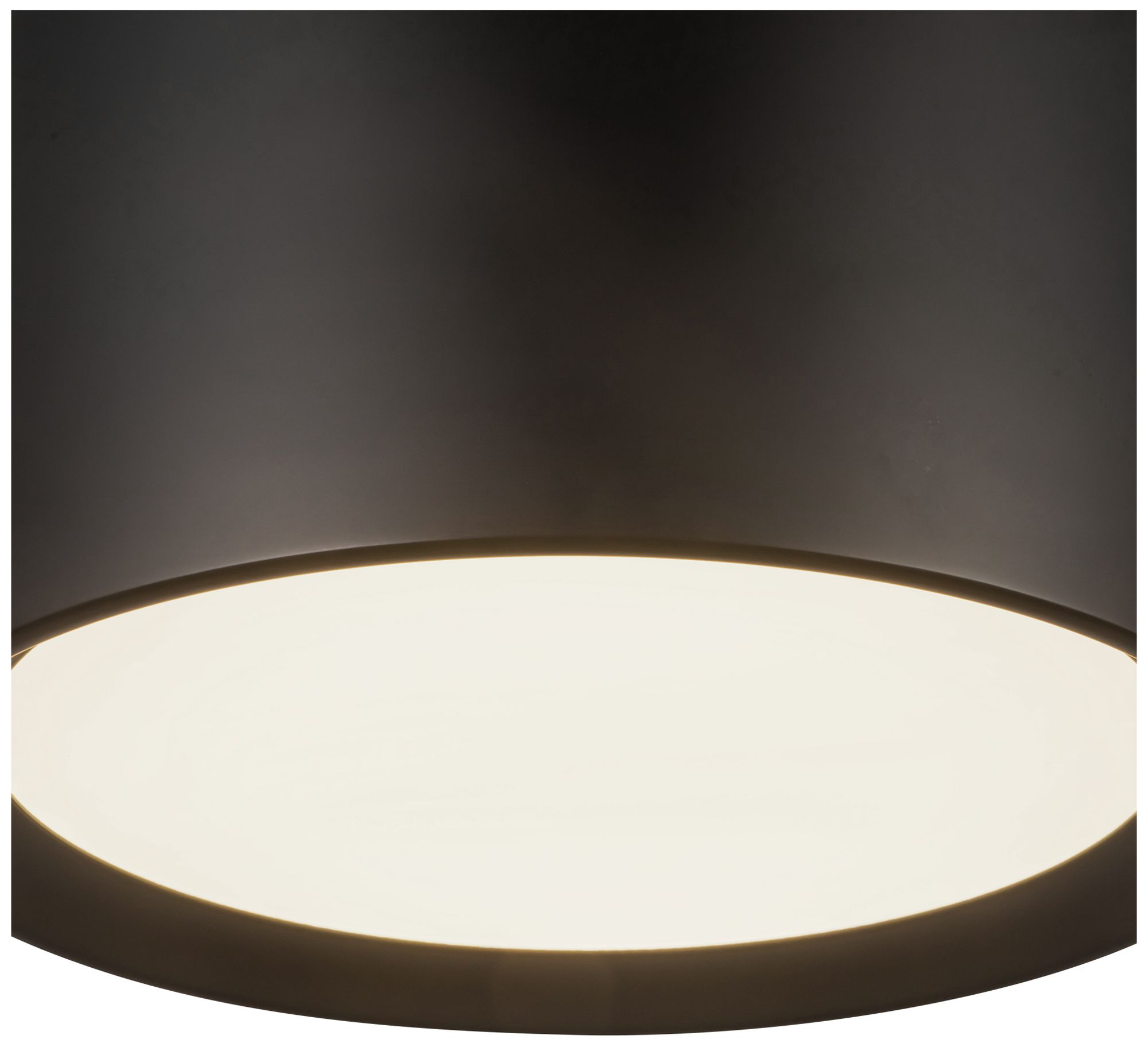 Image 5 Uma 12-in Black dimmable LED Semi-Flush Mount more views