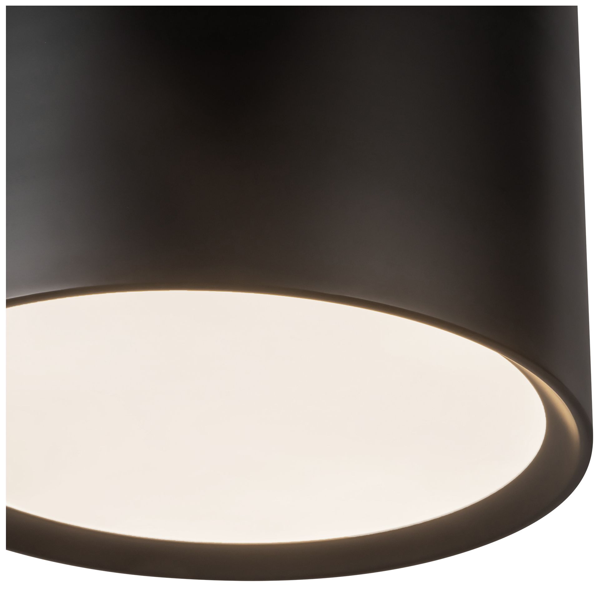 Image 5 Uma 15-in Black dimmable LED Semi-Flush Mount more views