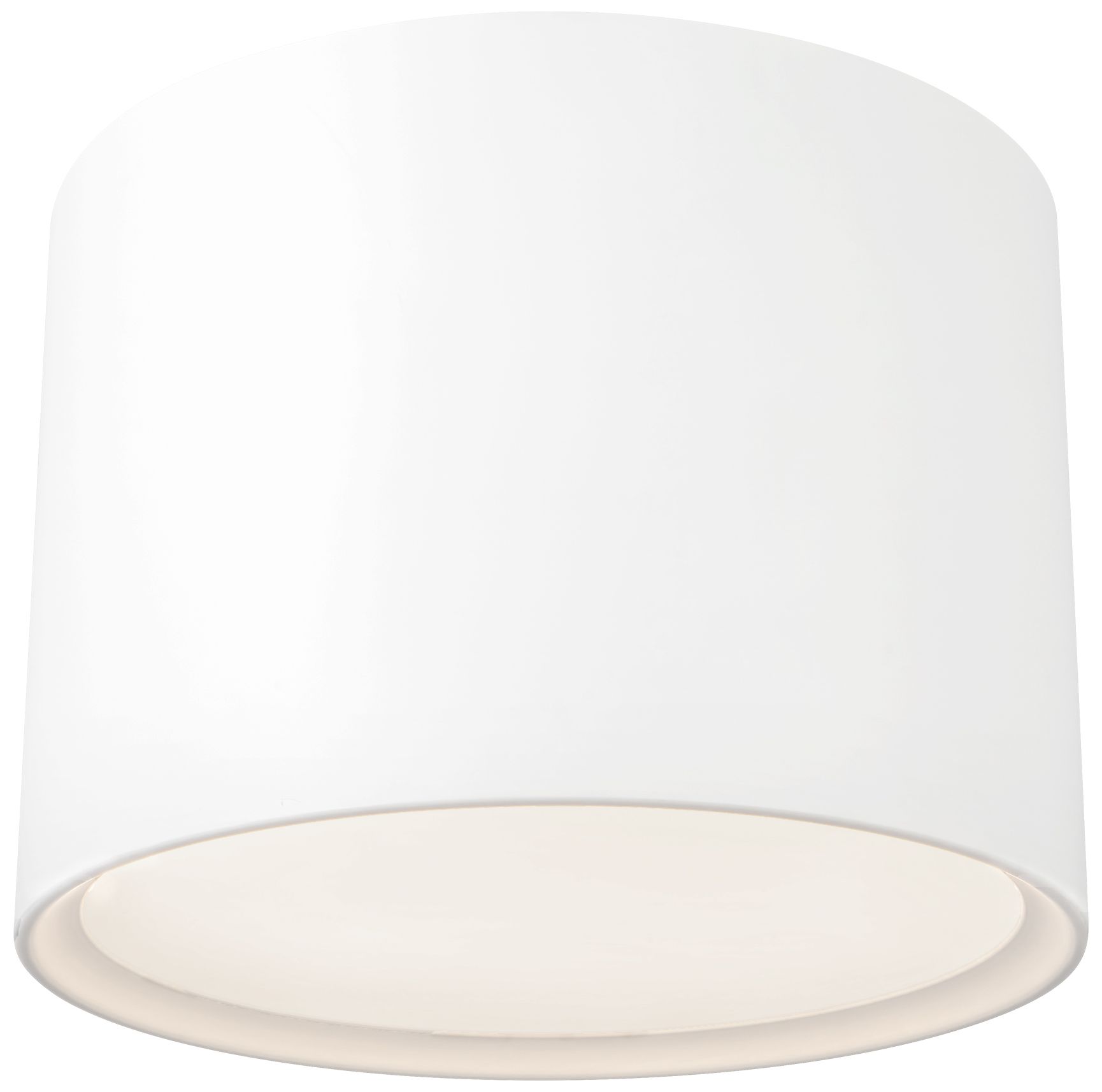 Image 4 Uma 15-in White dimmable LED Semi-Flush Mount more views