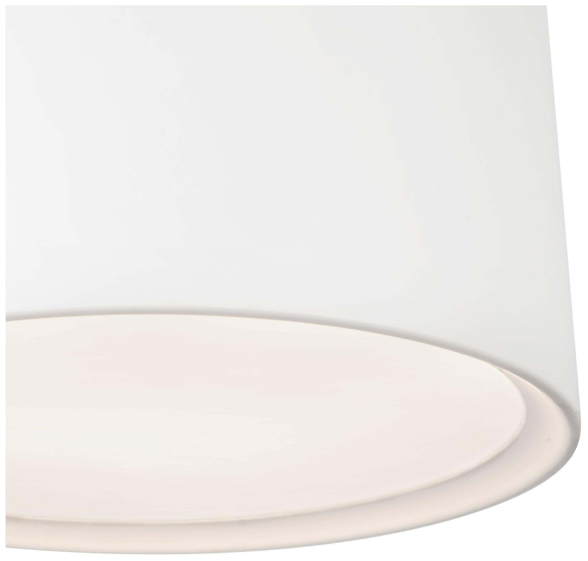 Image 5 Uma 15-in White dimmable LED Semi-Flush Mount more views