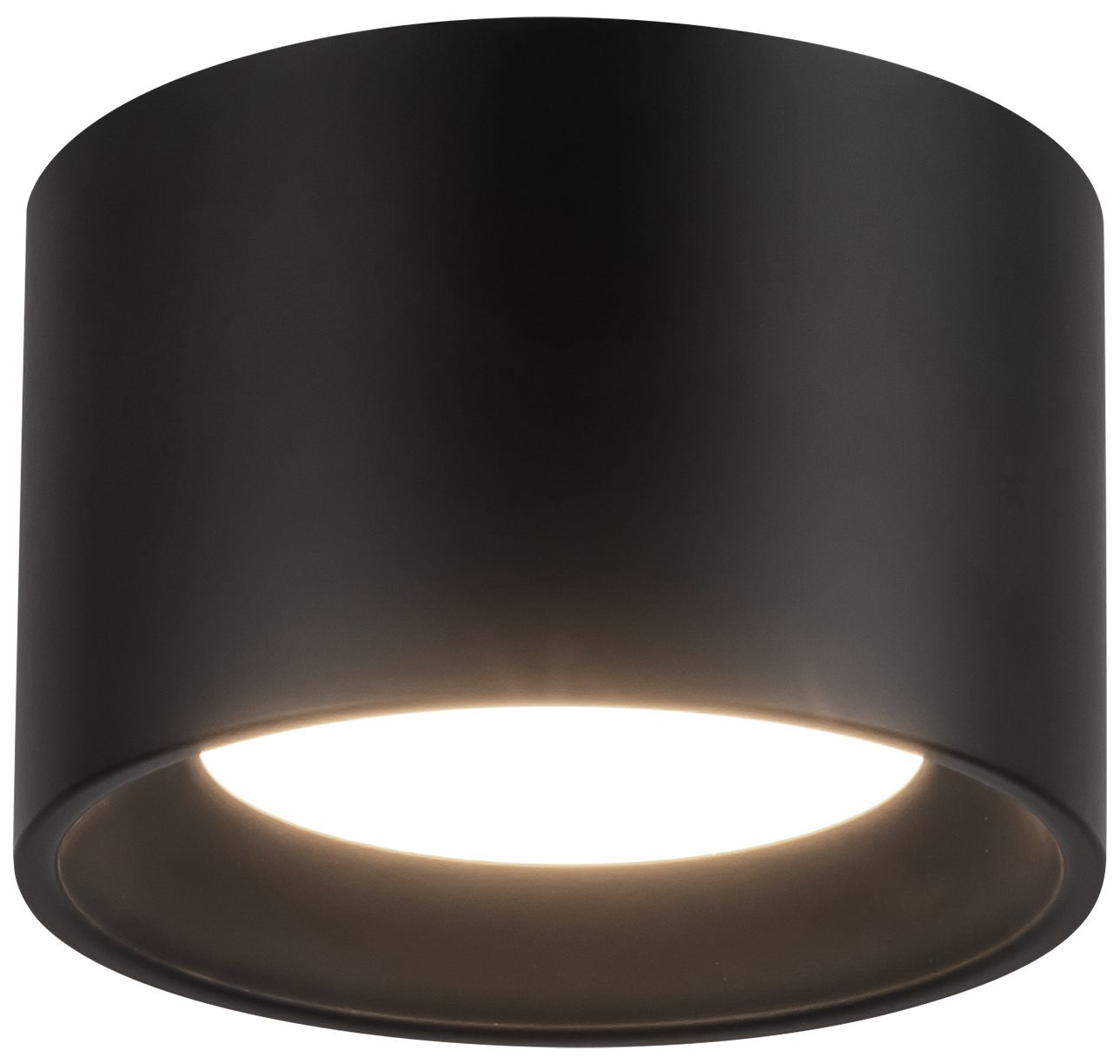 Image 4 Uma 6-in Black dimmable LED Semi-Flush Mount more views