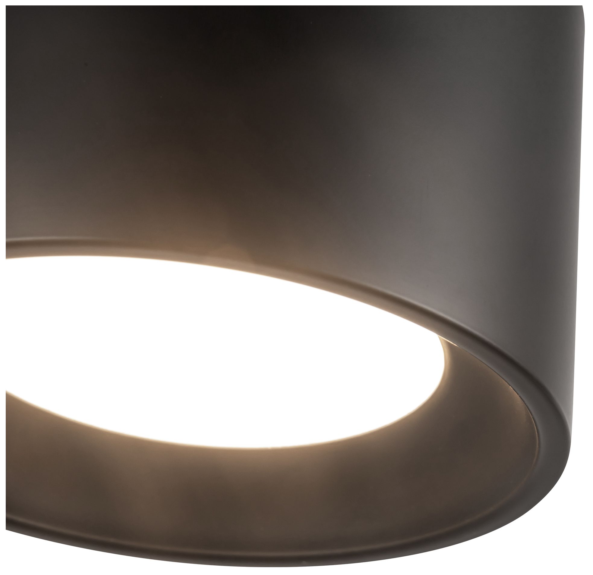 Image 5 Uma 6-in Black dimmable LED Semi-Flush Mount more views