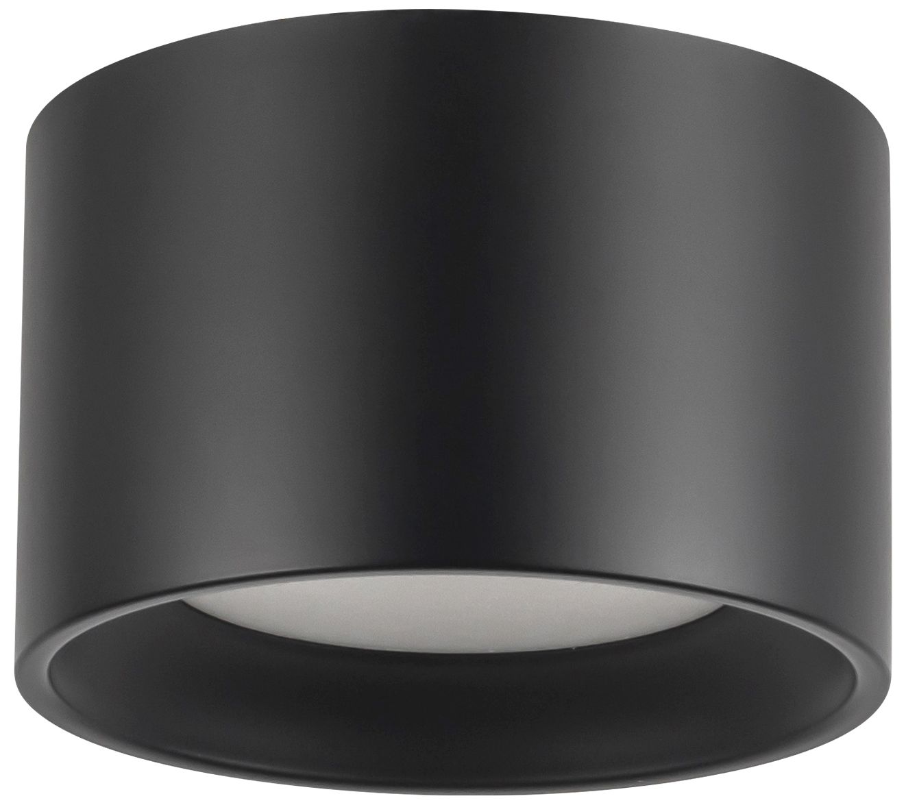 Image 6 Uma 6-in Black dimmable LED Semi-Flush Mount more views
