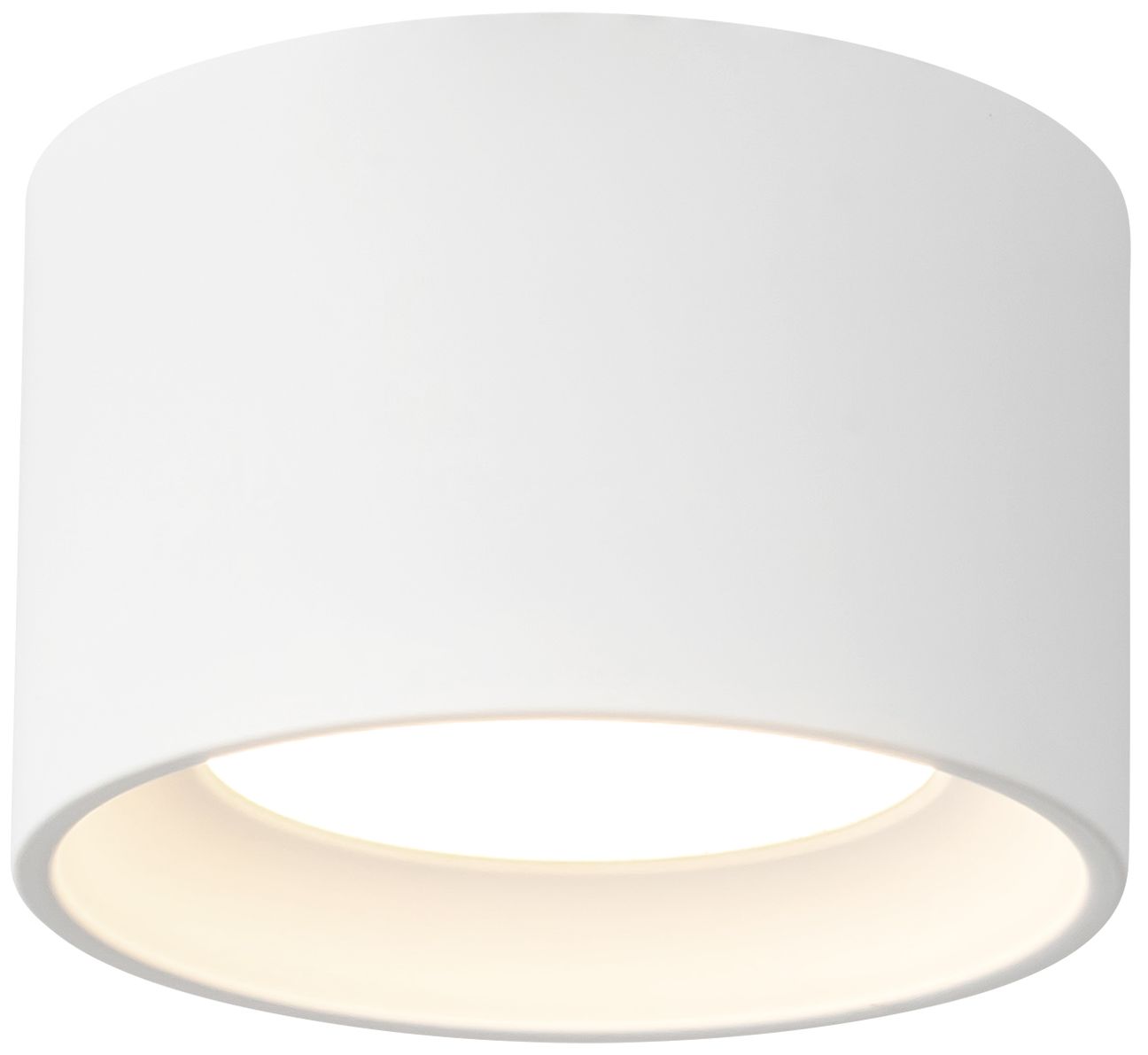Image 4 Uma 6-in White dimmable LED Semi-Flush Mount more views