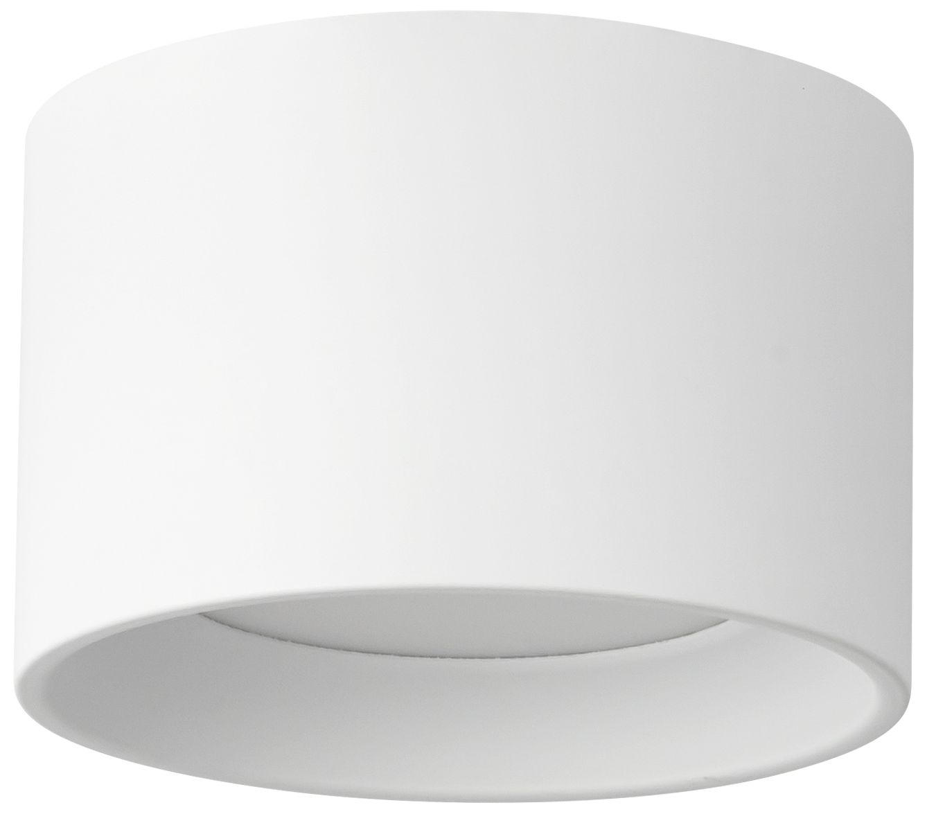 Image 6 Uma 6-in White dimmable LED Semi-Flush Mount more views