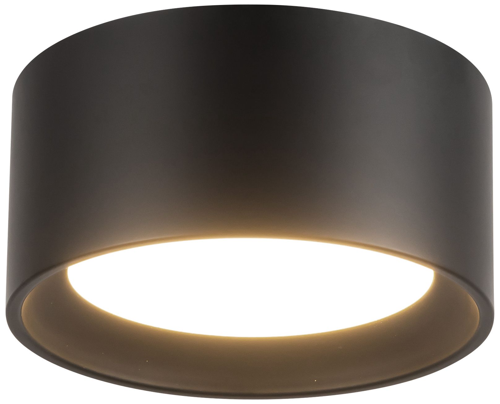 Image 4 Uma 7-in (3-in Height) Black dimmable LED Semi-Flush Mount more views