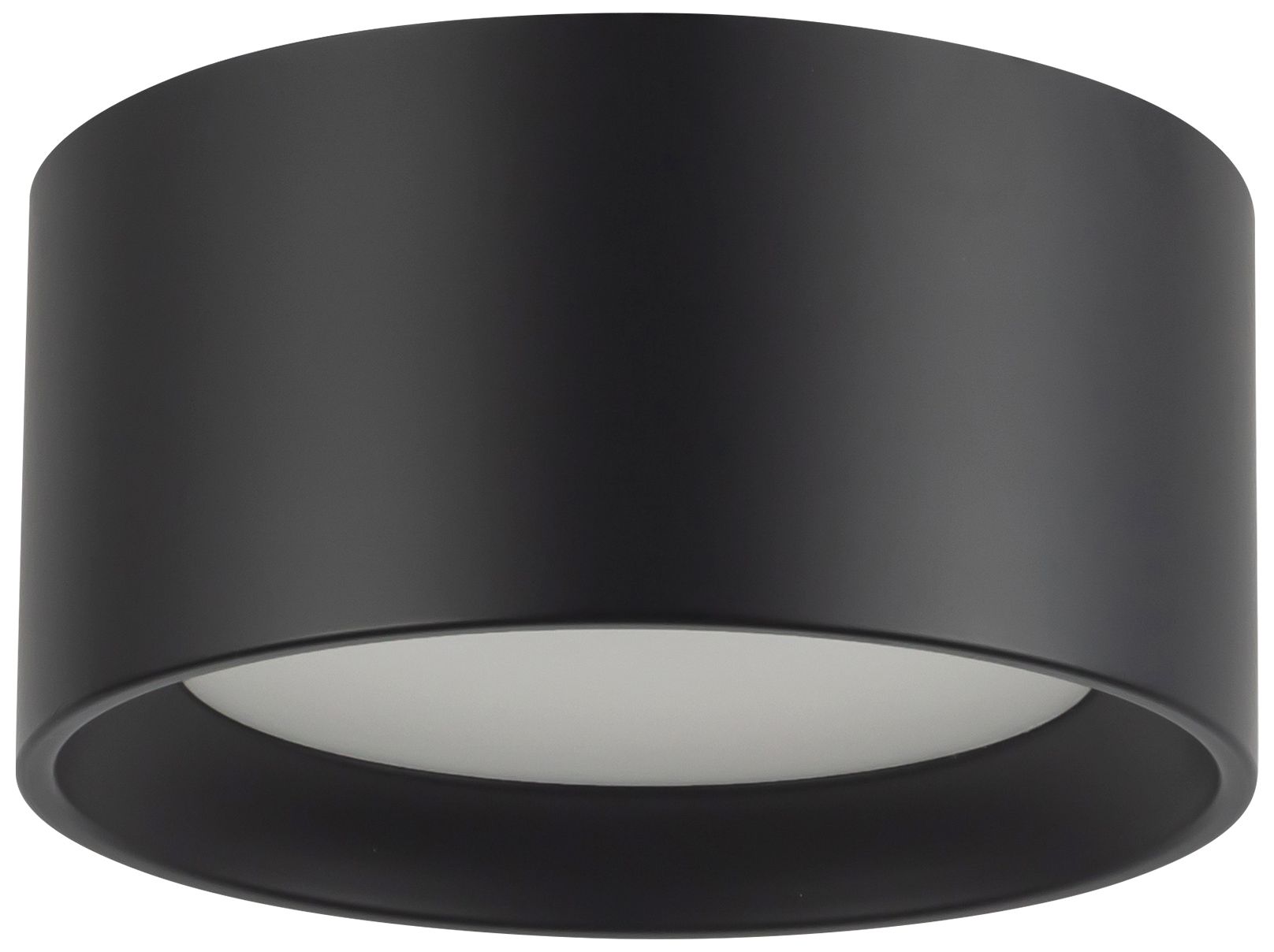 Image 6 Uma 7-in (3-in Height) Black dimmable LED Semi-Flush Mount more views