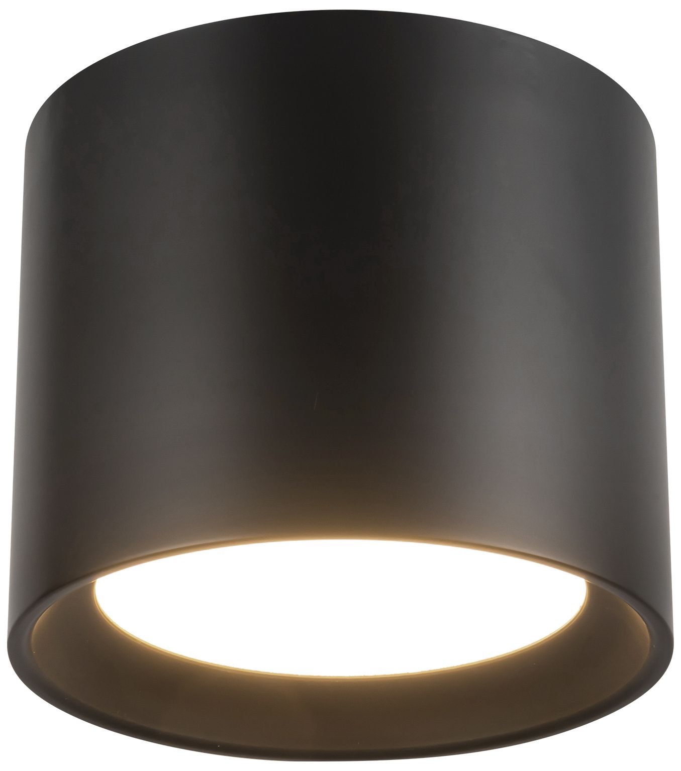 Image 4 Uma 7-in (6-in Height) Black dimmable LED Semi-Flush Mount more views