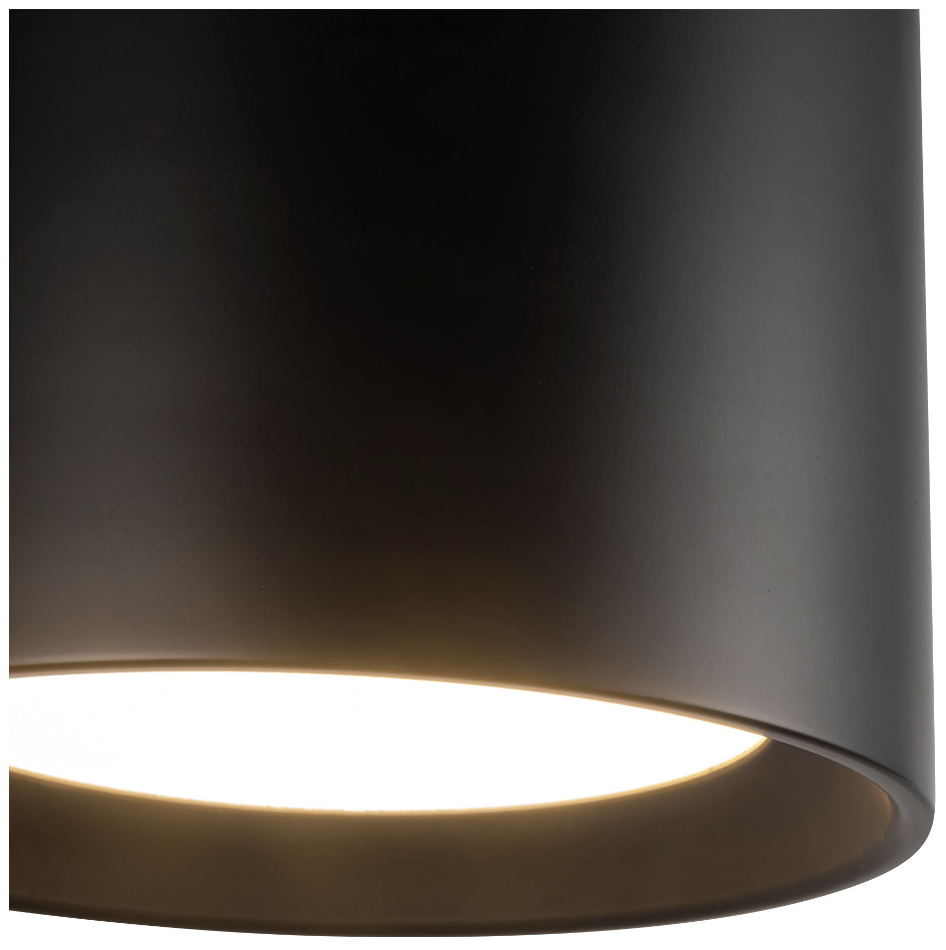 Image 5 Uma 7-in (6-in Height) Black dimmable LED Semi-Flush Mount more views