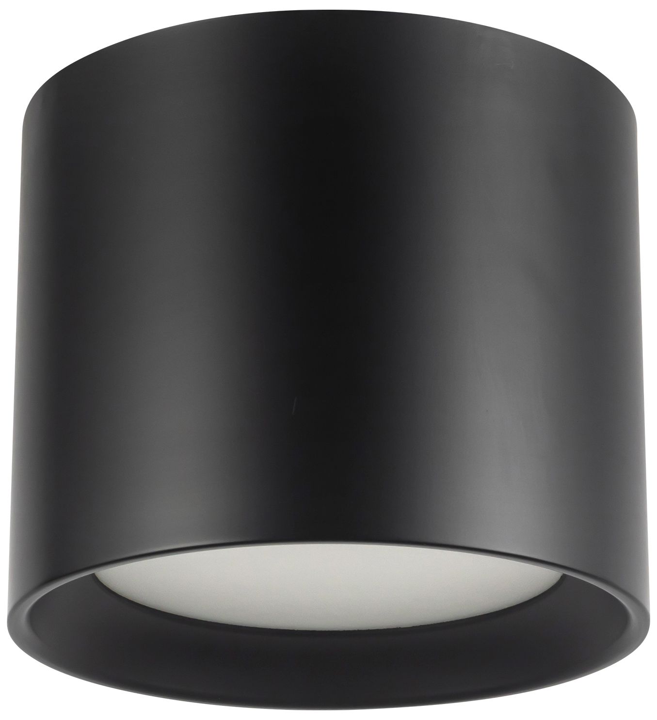 Image 6 Uma 7-in (6-in Height) Black dimmable LED Semi-Flush Mount more views