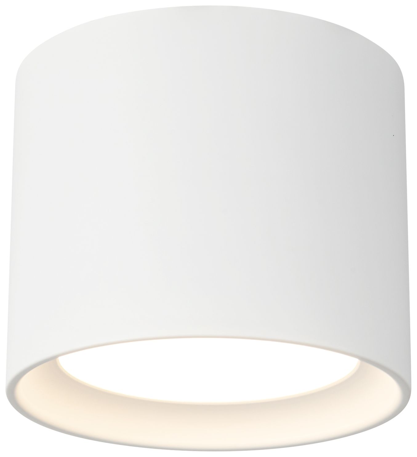 Image 4 Uma 7-in (6-in Height) White dimmable LED Semi-Flush Mount more views