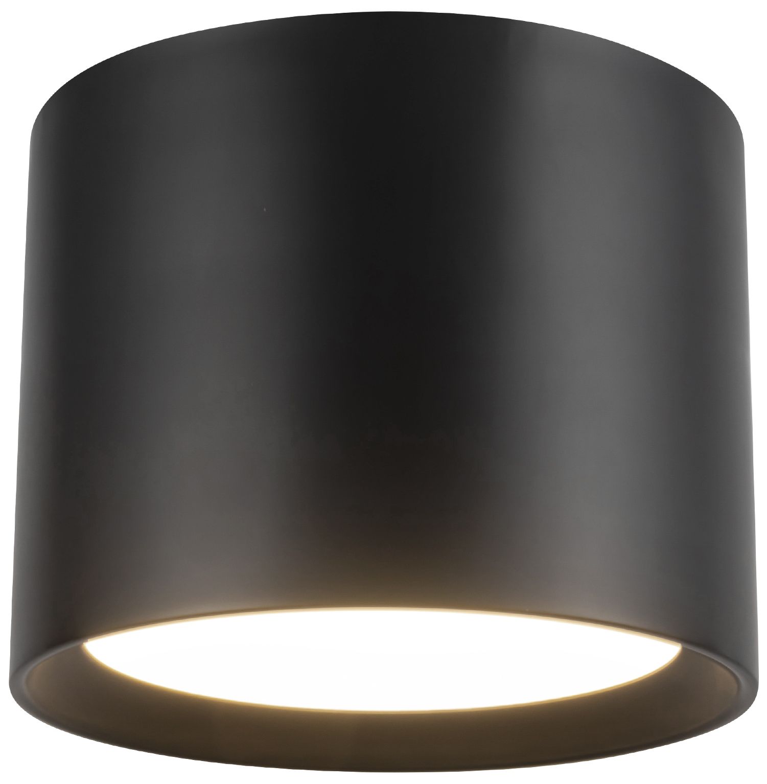 Uma 9-in Black dimmable LED Semi-Flush Mount