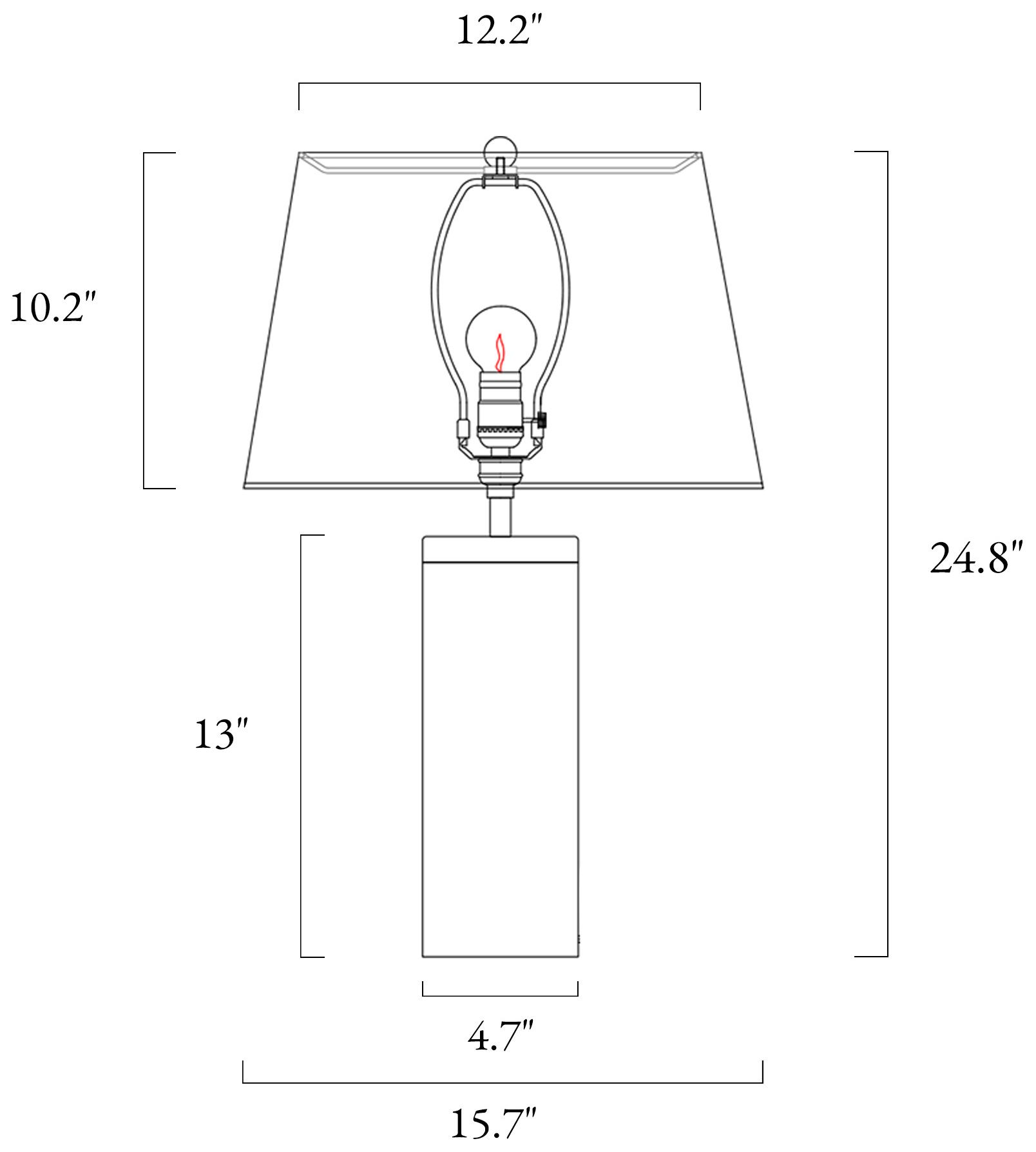 Image 2 Umboiey 1-Light Black Stone Table Lamps more views