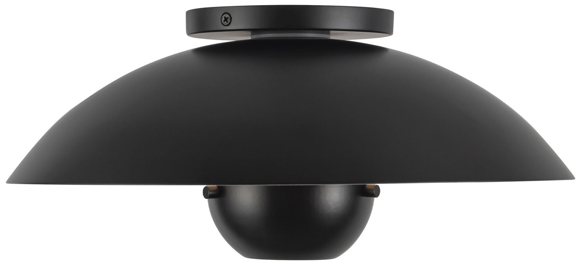 Image 3 Umbra 14-in Black Semi-Flush Mount more views