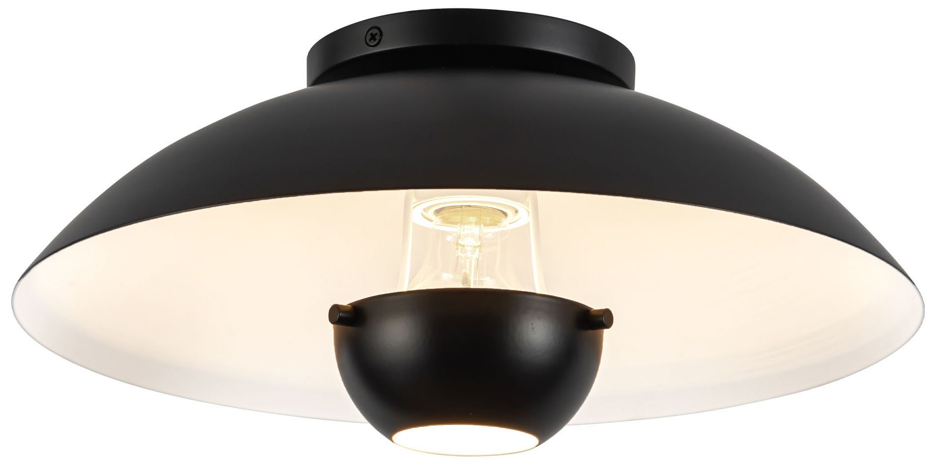 Image 4 Umbra 14-in Black Semi-Flush Mount more views