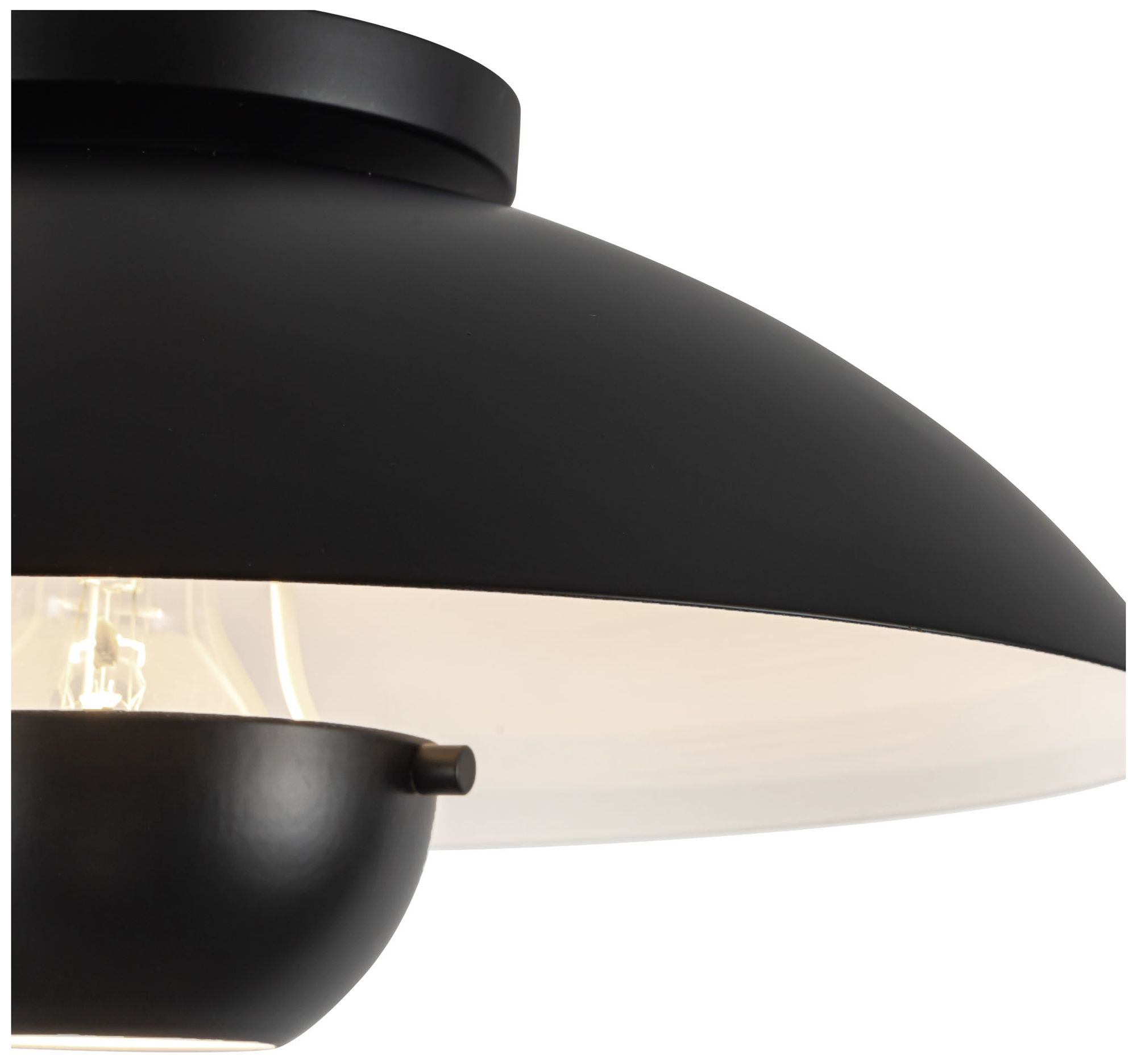 Image 5 Umbra 14-in Black Semi-Flush Mount more views