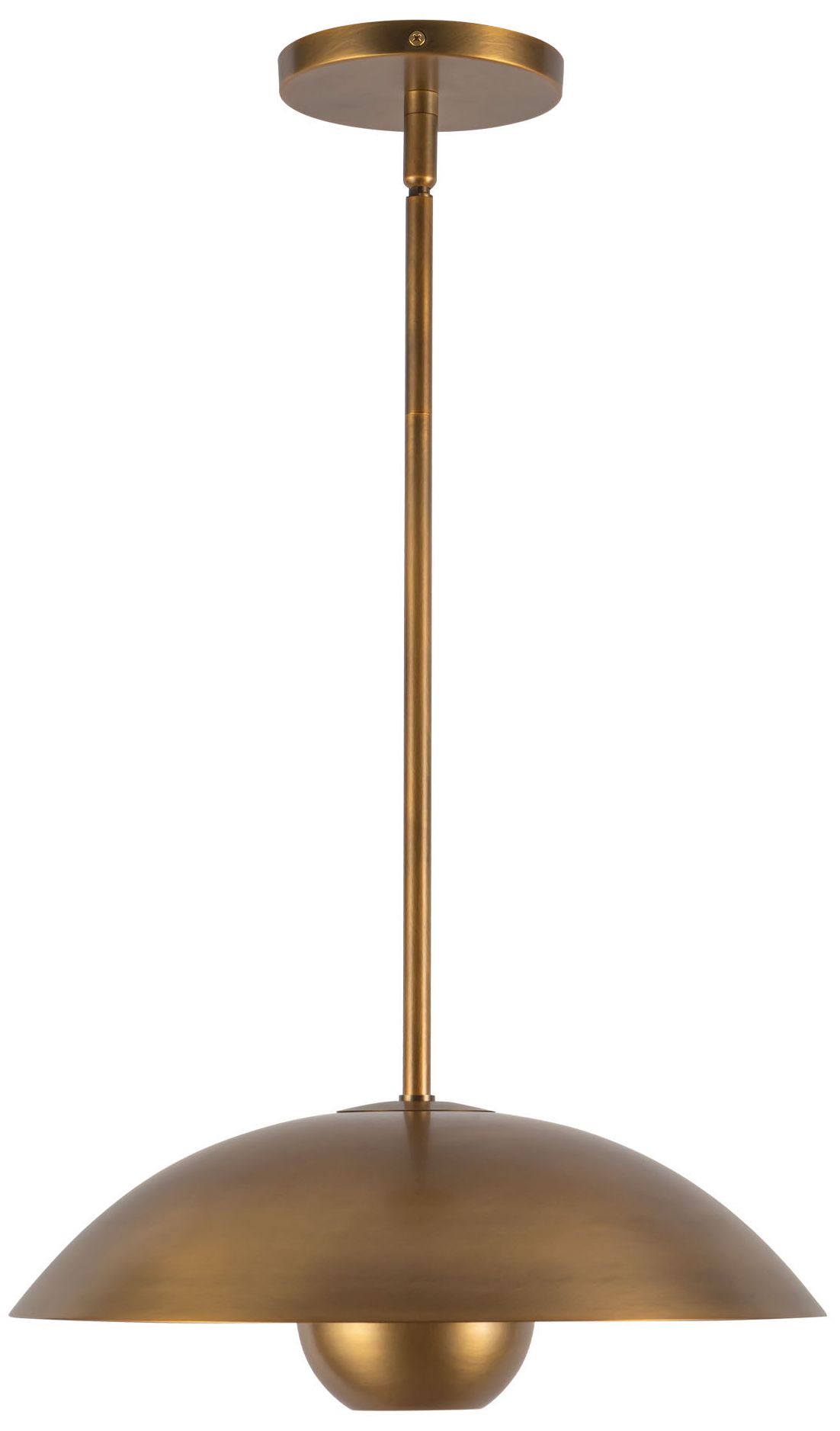 Image 3 Umbra 14-in Vintage Brass Pendant with Vintage Brass Diffuser more views
