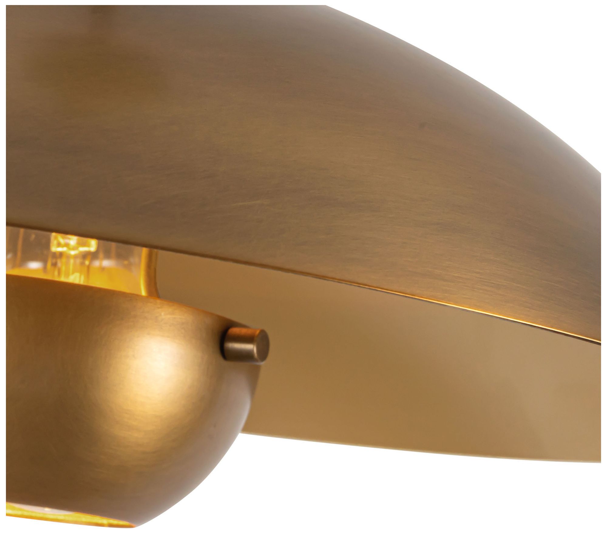 Image 4 Umbra 14-in Vintage Brass Pendant with Vintage Brass Diffuser more views
