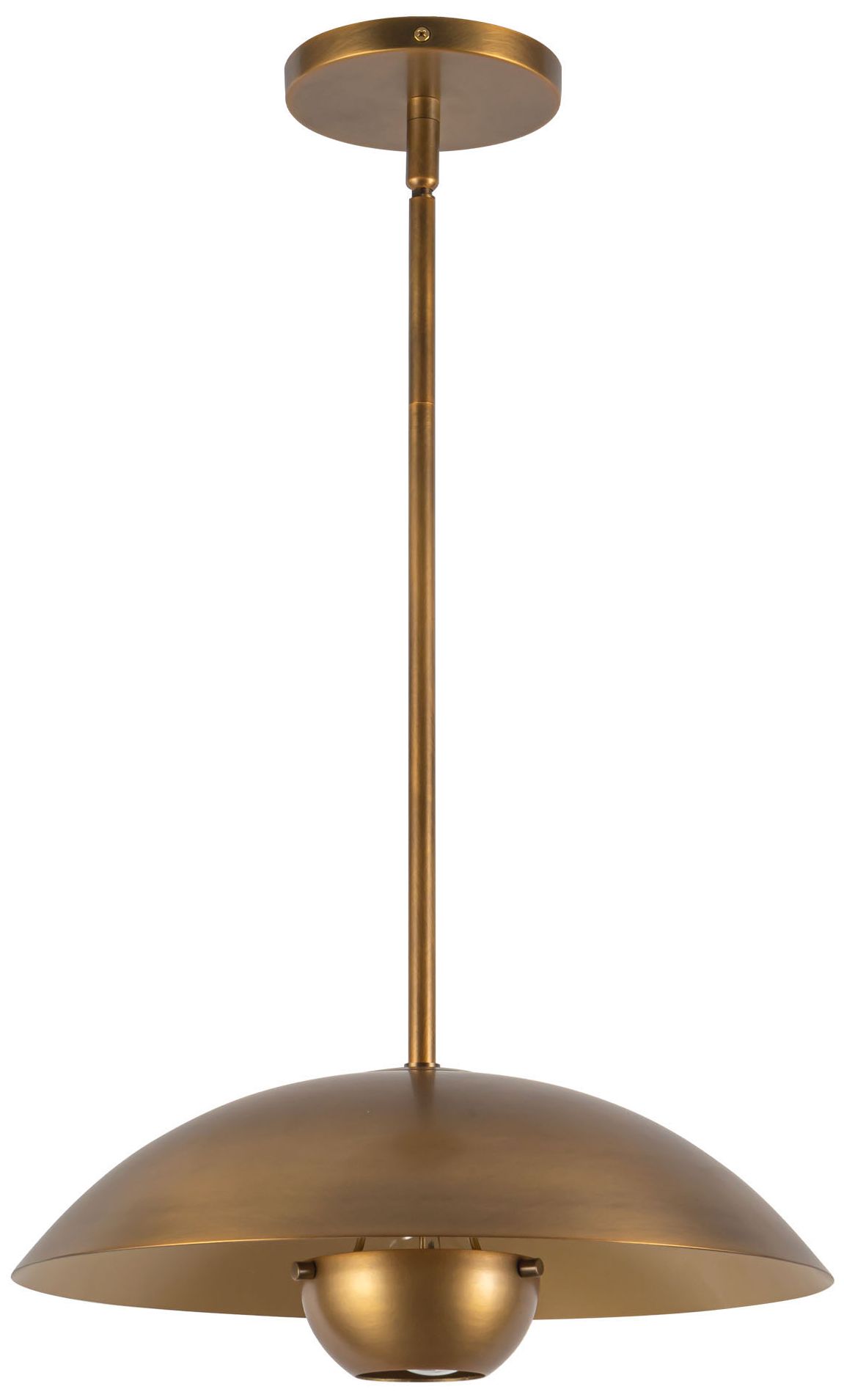 Image 6 Umbra 14-in Vintage Brass Pendant with Vintage Brass Diffuser more views