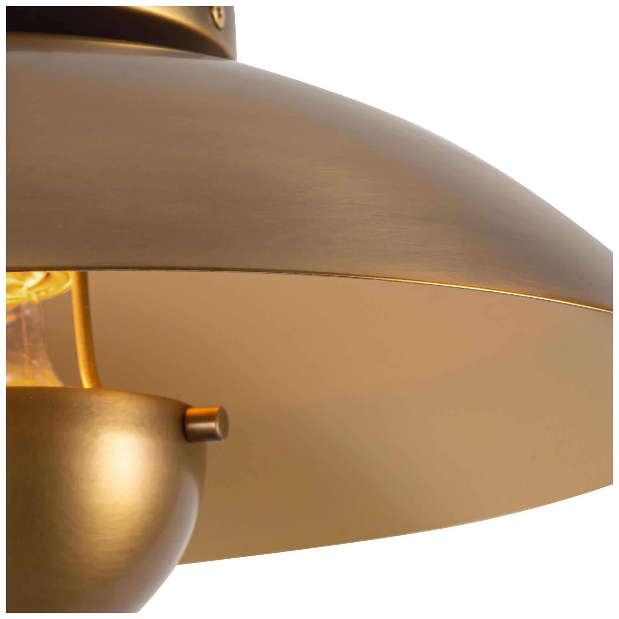 Image 5 Umbra 14-in Vintage Brass Semi-Flush Mount more views