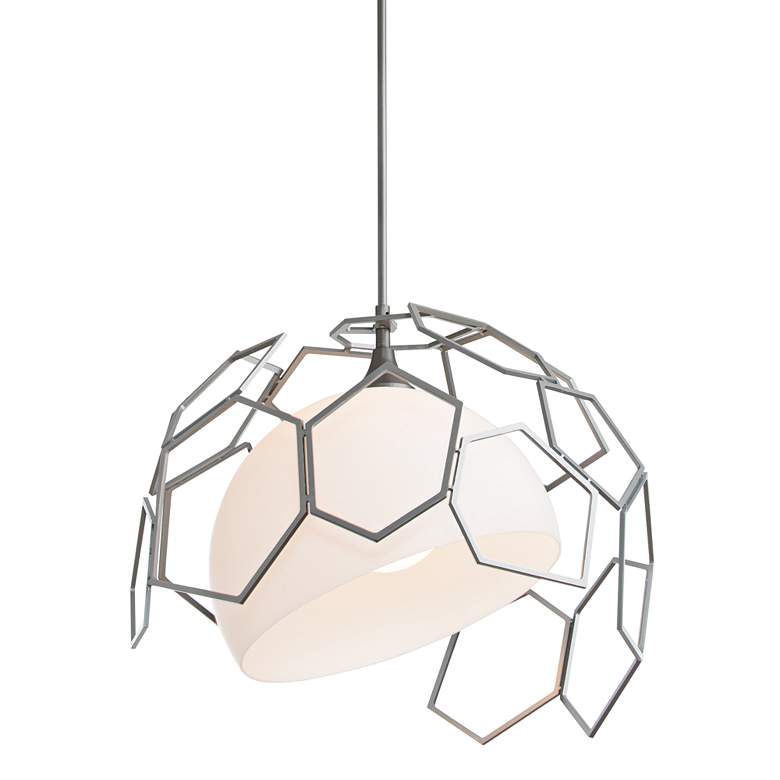 Image 1 Umbra 20 inchW Burnished Steel Indoor/Outdoor Pendant Light