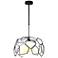 Umbra Coastal Black Outdoor Pendant With Opal Glass