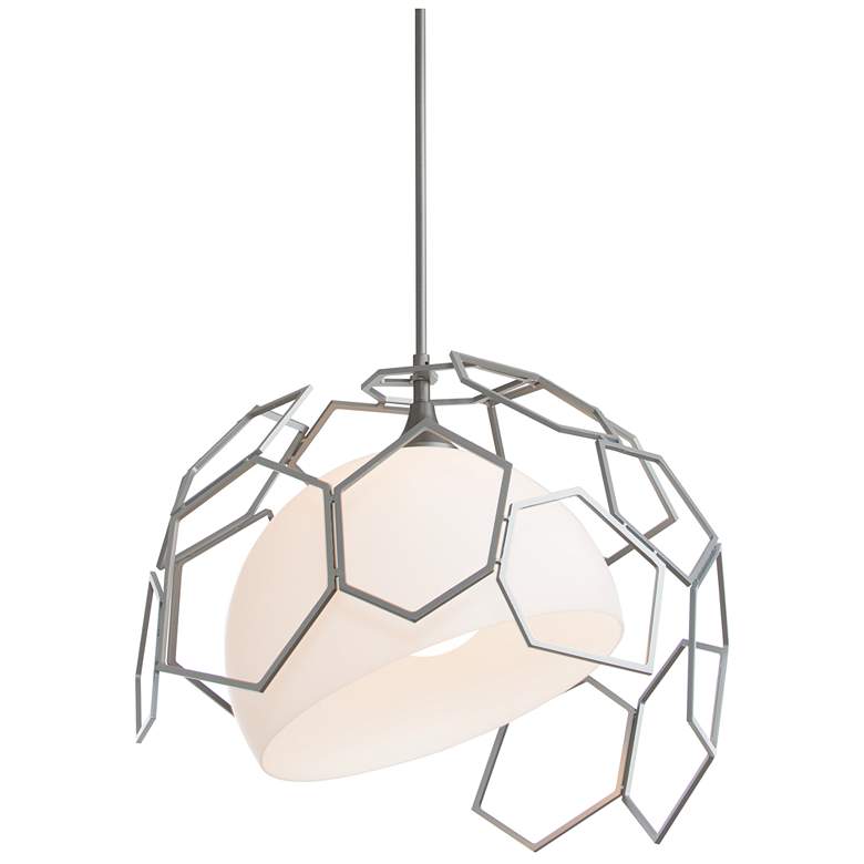 Image 1 Umbra Outdoor Pendant - Steel Finish - Opal Glass - Standard